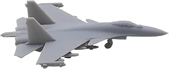 5PCS Su-37 Flanker-F Fighter Aeroplane DIY Model 1/2000-1/350 Scale Fighting Plane Mould Uncolored Aircraft Part for Military Model Collection(1/350 (62mm))