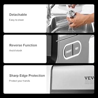 VEVOR - Meat Grinder, 4lbs/Minimum Capacity for Electric Meat Grinder with Blade, Grinding Plate, Sausage Maker, Kubbe Kit, Stainless Steel Meat Grinder for Home Kitchen