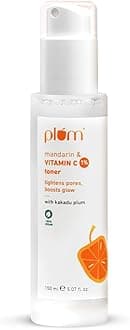 Plum 1% Vitamin C Toner with Mandarin & Kakadu Plum | Alcohol-free Toner | For Glowing Skin | Soft Spray Dispenser | Fragrance-Free | For All Skin Types | Women & Men | 100% Vegan | 150 ml