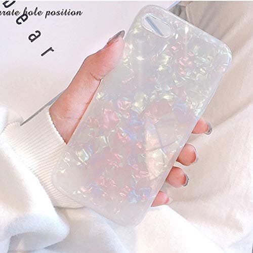 J.west iPhone 6S Plus Case, iPhone 6 Plus Case for Girls, Cute Luxury Sparkle Bling Crystal Clear Slim Flex Bumper Shockproof TPU Soft Rubber Silicone Back Cover Phone Case for iPhone 6s Plus Colorful