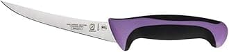 Mercer Culinary Millennia 6-Inch Stainless Steel Curved Boning Knife, Purple