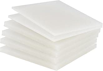 PP Polypropylene Sheet Plate Thickness 3mm-20mm Hard Sheet PVC Plate PP PE Sheet (200mm * 300mm * 2mm * 10 Pieces)