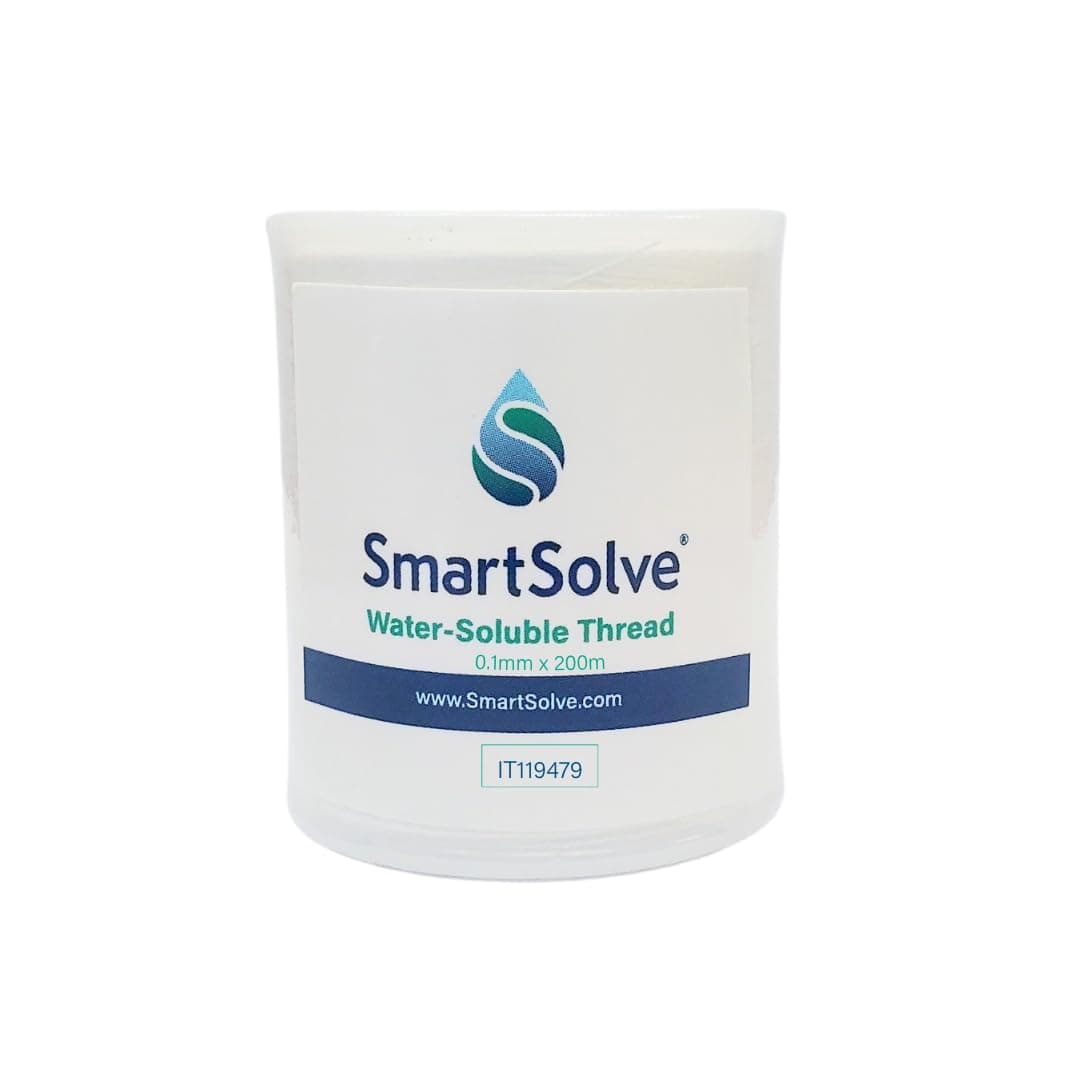 Water-Soluble Thread | Dissolves Quickly in Warm Water | Biodegradable | Eco-Friendly | Quilting, Sewing, Crafts, Balloon String, Hanging Tags | 0.1mm x 200m Spool | White