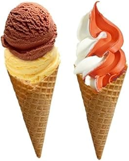 AussieBlends Waffle Ice Cream Cones Bulk For Soft Serve, Gelato, and Scooped Ice Cream, Waffle Cones Bulk, Natural Cone Flavor in Medium Size, 240 (Natural, Medium)