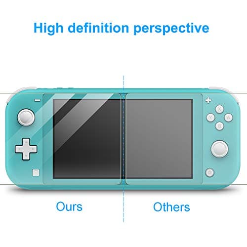 Case and Protective Case Compatible with Nintendo Switch Lite Accessory Set, YUANHOT Carry Case & Case for Switch Lite & Screen Protector & Joystick Caps Protection - Yellow