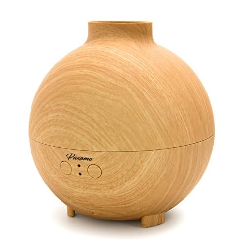 Paxamo Essential Oil Diffuser, 600ml Aromatherapy Diffuser with Wood Grain,Ultrasonic Cool Mist Diffusers, Aroma humidifier