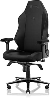 Secretlab Titan Evo NanoGen Pure Black Gaming Chair - Recling - Ergonomic & Comfortable Computer Chair with 4D armrests - Magnetic Head Pillow & 4-Way Lumbar Support - Big and Tall - Leatherette