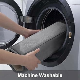 Buganda Memory Foam Bath Mat, 47" x 20", Ultra Soft and Non-Slip Bathroom Rugs, Water Absorbent and Machine Washable Bath Rug Runner for Bathroom, Shower, and Tub, Grey