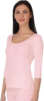Selfcare Women's Thermal 3/4 Sleeve Top Soft & Warm Poly Cotton Winters Wear Vest