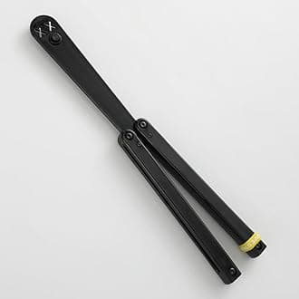 KEEDAS Integral Channel Plastic Handle, Ultra-Lightweight Durable Multitool, Balance Trainer and Inertia, Great for Beginners, Ideal for Christmas, Birthday, Anniversary (Black)