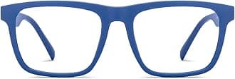 LENSKART BLU | Zero Power Blue Cut Computer Glasses | Anti Glare, Lightweight & Blocks Harmful Rays | UV Protection Specs | Full Rim Square | For Men & Women | Medium | LB E16218