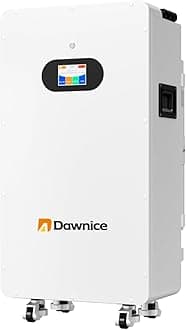 10Kwh Solar Battery 48V 206Ah LifePO4 Lithium Solar Batteries Storage Pack Wall-Mounted Grade A Battery Cells 16S1P Built in 100A BMS Bluetooth Wireless Home Battery Backup Camping RV