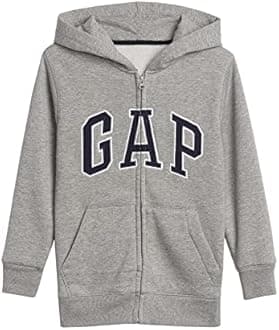 GAP boys Logo Hoodie Hooded Full Zip Sweatshirt