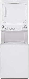 GE 27" Unitized Washer-Elec Dryer White