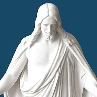 Christus Statue 12" Jesus Christ Cultured White Marble