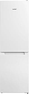 COMFEE' RCB169WH2(E) 174L 70/30 Freestanding Fridge Freezer, 150cm Height, Low Frost, 4-Star Freezer, Quiet 39dB, Adjustable Thermostat, LED Light, Reversible Door, White
