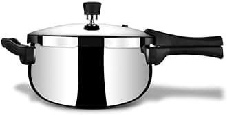 Triply Stainless Steel Pressure Cooker 5 Litre Outer Lid | Belly Pressure Cooker | Triply Cooker With Gas & Induction Base | Safe & Long Lasting Steel | Xpress Cooker 9275 (Serves 4 People)