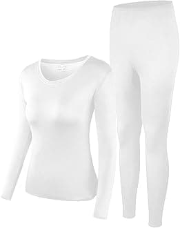 HEROBIKER Thermal Underwear Women Ultra-Soft Set Base Layer Top & Bottom Long Johns with Fleece Lined Winter Warm