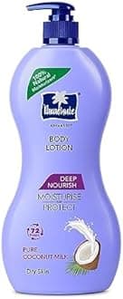 Deep Nourish Body Lotion for Women & Men, Dry Skin, 600ml | Pure Coconut Milk, 100% Natural, 72h Moisturisation