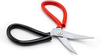Table Tennis Rubber Scissors, Elbow Bent Sharp Blade Carbon Steel Cutter, Ergonomic Handle for Professional Ping Pong Bat Racket Adhesive Trimming(B)