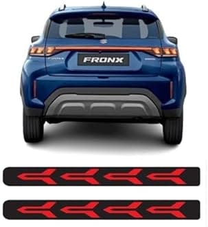 INDMOTIVE MARUTI FRONX REAR REFLECTOR LED LIGHT (LEFT +RIGHT) (MATRIX & SCANNING) Car Reflector Light (Red)