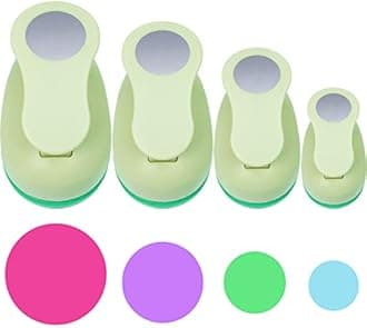 UCEC Craft Punch, 4 Pcs Circle Punch, Circle Punch, 5/8+1+1.5+2 Inch Paper Punch for Crafts, Cardboard, Office Supplies