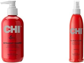 CHI Straight Guard Smoothing Cream 8.5 Fl Oz & Thermal Protection Spray 8 Fl Oz Set