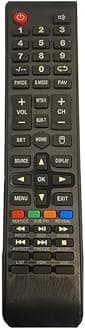 LED 508 Universal Remote Control for SALORA Ossywood and Chinese LCD LED and Non-Branded Smart TVs - Black (Please Match with Your Old Remote Before Placing an Order)