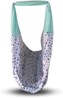 beetotNew Born Baby Swing Cradle (Jhula) | Bismark Cradle with Mosquito Net | Weight Capacity up to 20kg | Age from 0-12 Months | Cradle Set (Blue Emily)