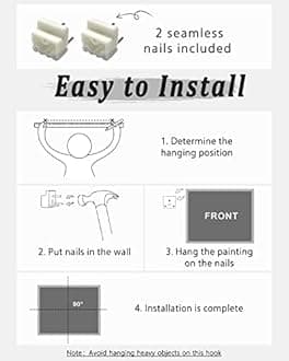 ARPEOTCY Vintage Framed Canvas Wall Art, Fall Living Room Autumn Scenery Pictures Wall Decor, Prints Art, Kitchen Landscape Paintings Farmhouse Retro Country Pictures, 9x11 Inch