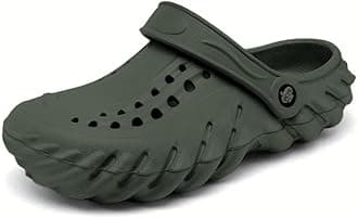 KraasaExtra Soft Men's Classic Casual Sports Clogs/Sandals with Adjustable Back Strap for Adult | Comfortable & Lightweight| Stylish & Anti-Skid| Waterproof & Everyday Use Mules for Gents/Boys