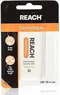 REACH Dentotape Floss Unflavored 100 YD - Buy Packs and SAVE (Pack of 6)