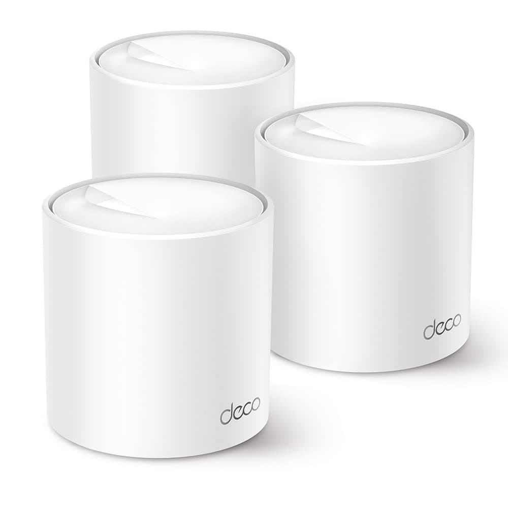 Deco X50(3-Pack) AX3000 Mesh System, AI-Driven, Coverage up to 6500ft², 3000 Mbps Gigabit Dual Band Router, WiFi Extender Booster, Gaming & 4K, Alexa & Google Home