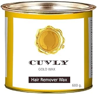 CUVLY® Wax Waxing Hair Removal Hot Wax Kit,Chocolate Wax 600g + Gold Wax 600g + strip 70pcs + knife Wax Combo Kit (Pack of 4) (Chocolate Wax & Gold Wax)