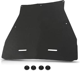 LQI Hood Insulation Pad 1/2" with Clips Compatible with Ford Ranger 2006-2012 Black