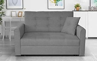 MK Sofa Bed - Sofa Beds 2 Seater A Modern & Luxurious Furniture 2 Seater Sofas for Living Room, Drawing Room - Quality Fabric Sofa Bed For Bedroom & Office - Sofa 2 Seater is Available in Grey Color
