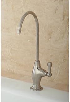 Kingston Brass Gourmetier KS3198AL Restoration Single Handle Water Filtration Faucet, Brushed Nickel