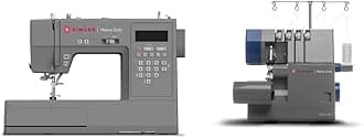 SINGER Heavy Duty Sewing and Serging Machine Bundle | Metal Frame | 411 Stitch Applications