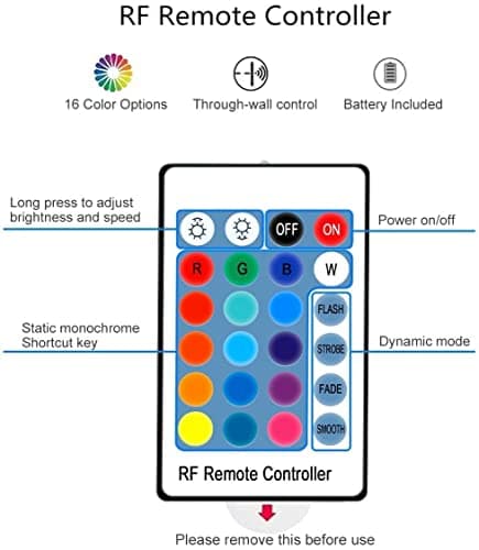 inShareplus LED TV Backlight kit with Remote, 9.9ft Suitable for 40-65 inch TV -16 Colors 4 Dynamic Lighting Effects, Bias Lighting for HDTV