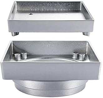 Shower Drain/Invisible Large Flow Brass Floor Drain/Bathroom Tile Insert Shower Drainer/with Removable Strainer Cover/Anti-Smelly/Anti Clogging