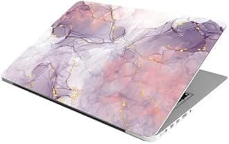 Full Laptop Skin Stickers HD Quality Sticker for Laptops Upto 15.6" (Dustproof|Waterproof|Scratchproof|Reusable) - PK Marble FL RON1
