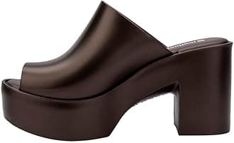 - Melissa Mule Heel Collection - Fashion Sandal for Women - Iridescent Comfortable Mule Style - High-Shine Upper with Bubblegum Scent - Chic and Sophisticated