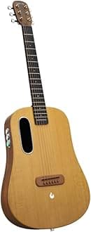 LAVA ME AIR Acoustic Electric Guitar,Thin and Light SPRUCE Guitars with FreeBoost Magnetic Effect Onboard Right Handed 6 Steels String Acustica Guitarra For Adults & Teens & Beginner (SPRUCE)