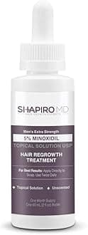 - Minoxidil 5% Topical Solution for Men's Hair Growth, Serum Promotes Hair Regrowth by Reactivating Hair Follicles - 1 Month