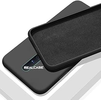 REALCASE OnePlus 8 Back Cover | Liquid Silicone Gel Rubber | Full Protective Case Back Cover for Oneplus 8 (S-Black)