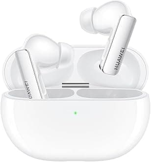 HUAWEI FreeBuds Pro 3, Ultra-Hearing Dual Driver, Pure Voice 2.0, Intelligent ANC 3.0, Triple Adaptive EQ, HWA and Hi-Res Audio Wireless Certified, Dual-Device Connection, Ceramic White