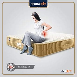 Springfit Back Orthopedic Mattress with Reactive & HR Foam | 5 Inches Queen Size (84x60x5) | Firm | CertiPUR-US & Certiguard Technology