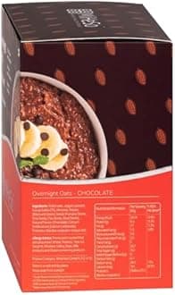 MiHeSo Overnight Rolled Oats Chocolate Flavour 420 G | Healthy Oatmeal Breakfast Within 15 g High Protein, Calcium & Fibre | Diet Food For Weight Loss For Women & Men | No Refined Sugar | Gluten Free