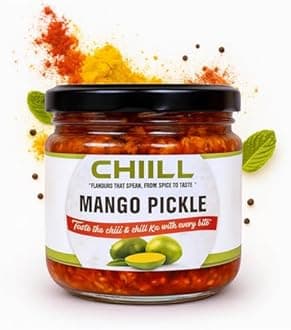 CHIILL | Mango Pickle 300g Homemade Mango Pickles Homemade | Himachali Taste Achar | Less Oil Aam ka achar home made Pickle in fresh | Dry Sukha Aam Ka Achaar made with Organic Methods & Preservative free