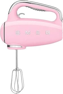 Smeg Pink 50's Retro Style Electric Hand Mixer